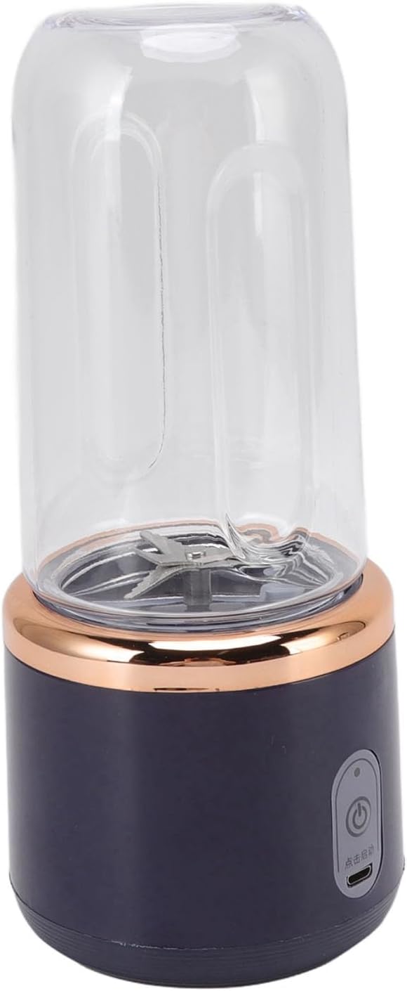 Jeanoko Smoothie Blender Mini Blender 300ml Portable Blender Cordless for Shakes Juice USB Charging with Bottle and Lid Personal Blender for Home Gym Travel