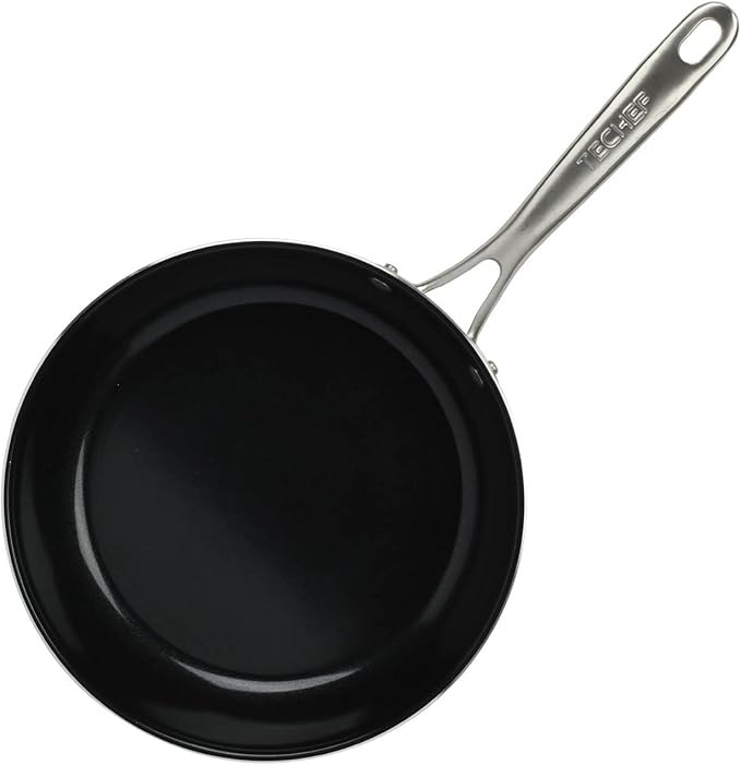 TeChef Collection 10 Ceramic Nonstick Frying Pan Skillet Nontoxic - Free of PFAS PFOA PTFE Made in Korea (10-in)