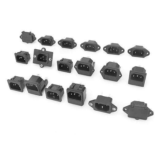 Black Three-in-one Industrial Plug AC Power Socket Rice Cooker Power Socket