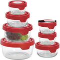 Kitchen Organizer Clear Glass Food Storage 15 Piece Set Food Storage Containers Kitchen Organizer