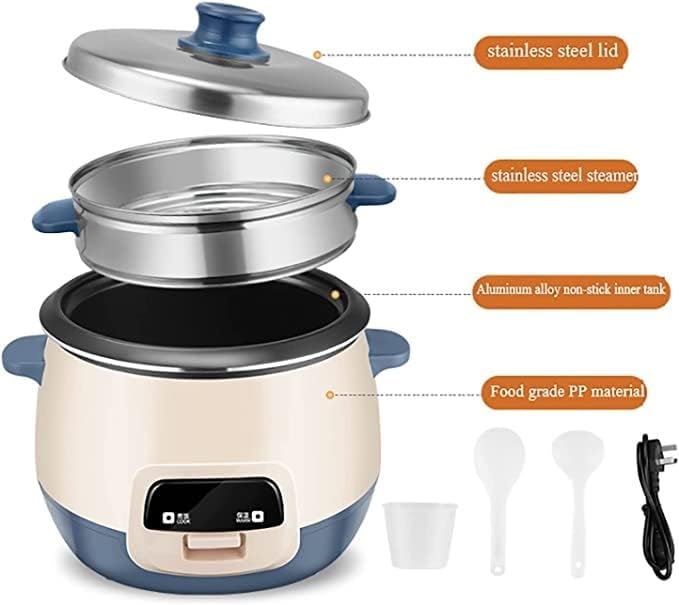 JYYBN Rice Cooker&ampSteamer with Keep Warm Function Automatic Cooking Non-Stick Inner Pot Make Rice &amp Steam Healthy Food &amp Vegetables
