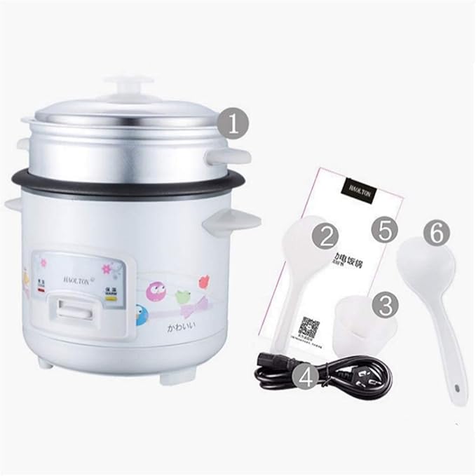 Household Electric Rice Cooker Household Mini Non-Stick Pan With Steamer Automatic Heat Preservation For 1-4 People(3L)