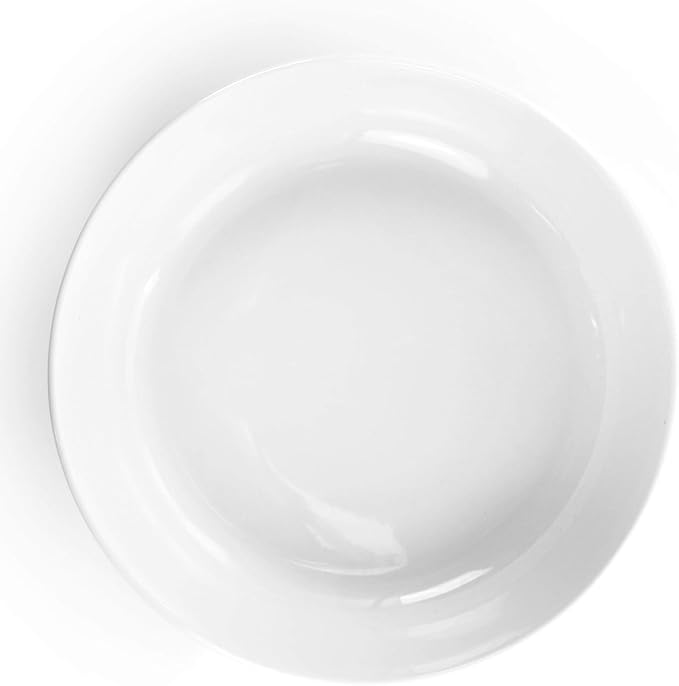 18 Piece White Porcelain Dinnerware Set – Round Plates Bowls Mugs &amp Serving Bowls for 4 Microwave &amp Dishwasher Safe Elegant Glossy Finish Tableware Set