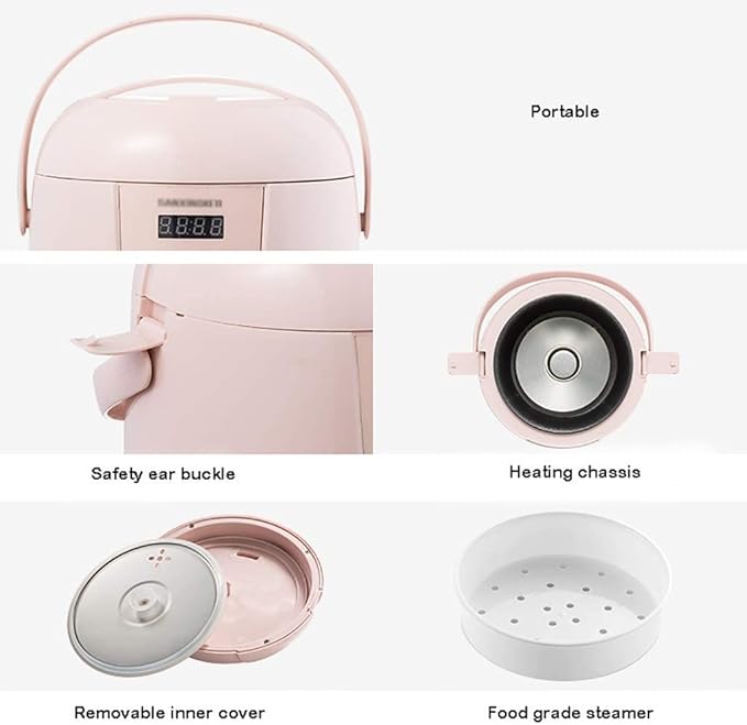 Electric cooker Rice Cooker Home Insulation Function Quality Inner Pot Spoon Steamer And Measuring Cup Mini Dormitory (A) (B)