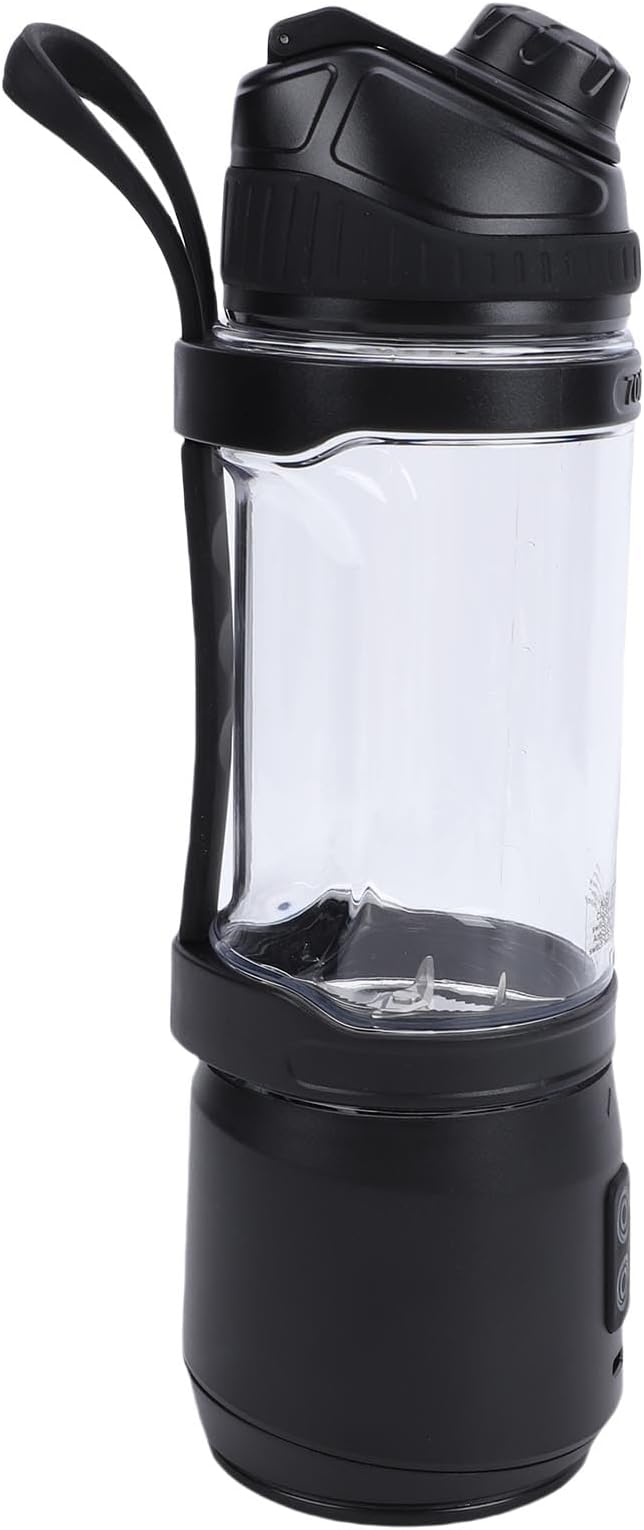 Portable Blender Cordless USB Rechargeable 240W 24oz with Bidirectional Cutter 700ml Splash Proof Motor Base for Travel Gym Smoothies Protein Shakes (700ml)