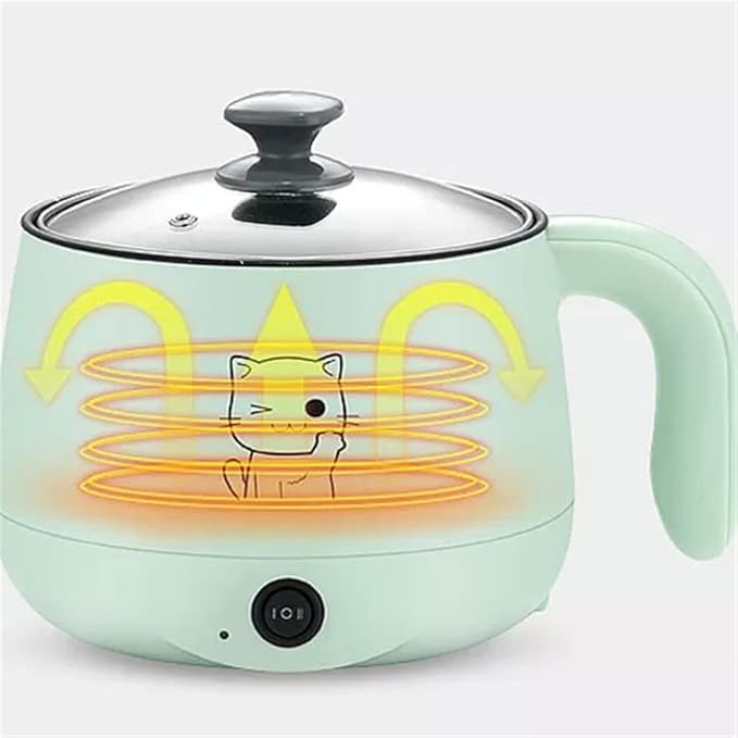 220V Multifunction Non-Stick Pan Samll 1-2 People Hot Pot Multi Electric Rice Cooker Home Dormitory Electric Cooking Machine (B 2L) (B 2L)