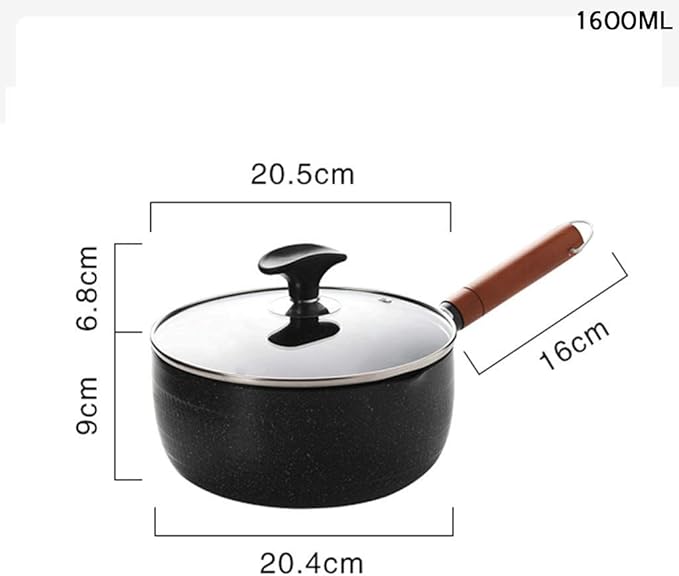 Ceramic Cookware Set New Technology Double Nonstick Coating Kitchen Pots and Pan Set (Size : S) (L)