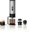Portable coffee Maker15Bar USB-C Rechargeable Coffee Machine Electric Mini Coffee Maker for Camping Travel Car and Office (silver)