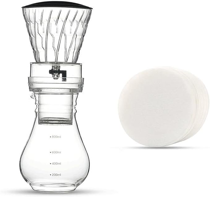Ice Drip Coffee Pot Drip Cold Brew Glass Coffee Maker Filter Glass Percolators Espresso Kitchen Pot Ice Cold Brew Pots Brewer Kitchen MachineA