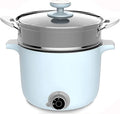 Household Electric Rice Cooker Household Multifunctional Mini Rice Cooker/Frying Pan/Wok/Soup Pot Ceramic Non-Stick Pot For 1-2 People(Style 3)