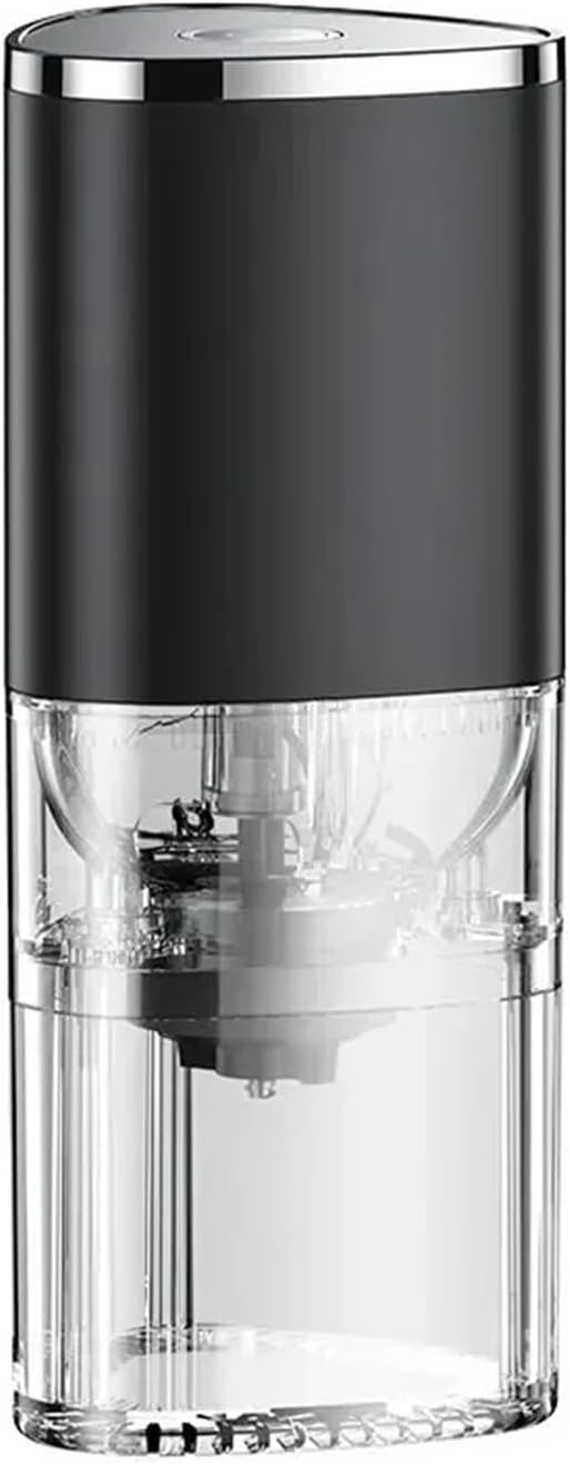 Portable Coffee Machine 2pcs Portable Electric Coffee Grinder TYPE C USB Charging Ramic Grinding Core Household Coffee Bean Crusher Grinder for Outdoor Travel Picnic(Black Motor Enhanced Edition)