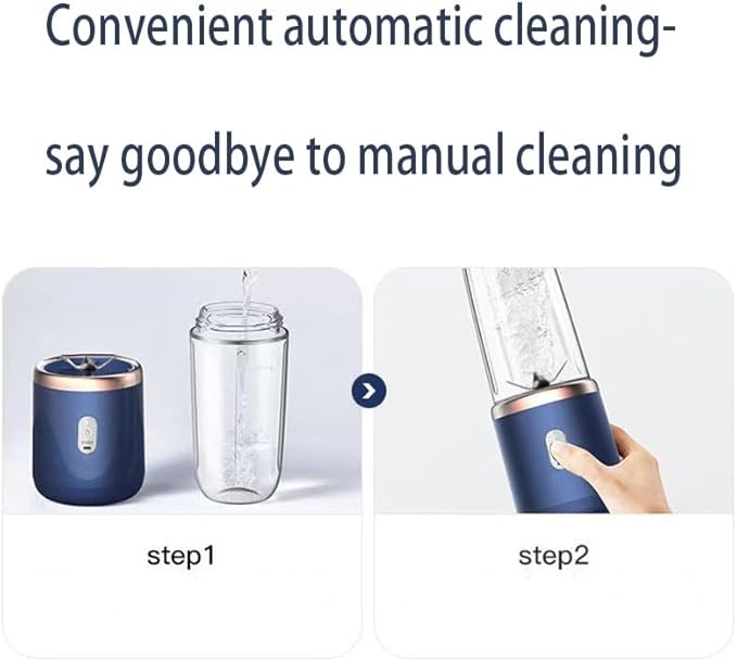 Portable Blender Cup 400ml Capacity 6-Blade Steel Design Dual Cup Set Rechargeable Juicer