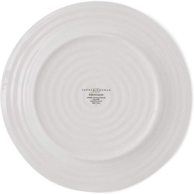 Sophie Conran for Portmeirion Dinner Set Porcelain White 27.9 x 27.9 x 2.5 cm