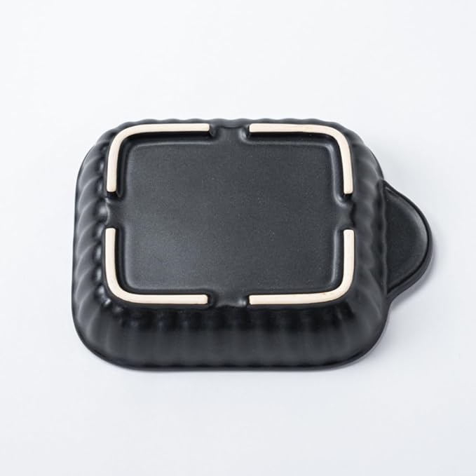 Banko Ware Saji Pottery Heat Resistant Toaster Pan Black