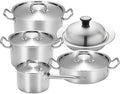 Pro Premium 5 Layers induction stainless steel Nonstick cookware set 5P