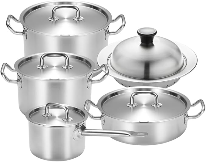 5 Layers induction stainless steel Nonstick cookware set 5P