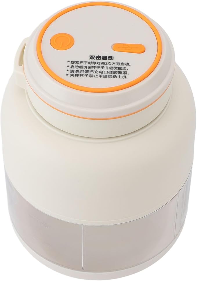 Personal Blender Powerful 800ml Leakproof High Speed Portable Fruit Blender for Smoothies Smoothies and Juices (WHITE)