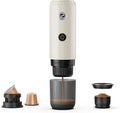 Portable Espresso Maker with Self Heating 19 Bar Electric Travel Coffee Maker for Camping&ampCar 2-in-1 Mini Espresso Machine Compatible with Nespresso Capsules &amp Ground Coffee 7800mAh Battery