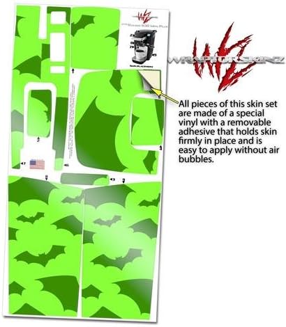 Decal Style Vinyl Skin compatible with Keurig K10 / K15 Mini Plus Coffee Makers Deathrock Bats Green (COFFEE MAKER NOT INCLUDED)