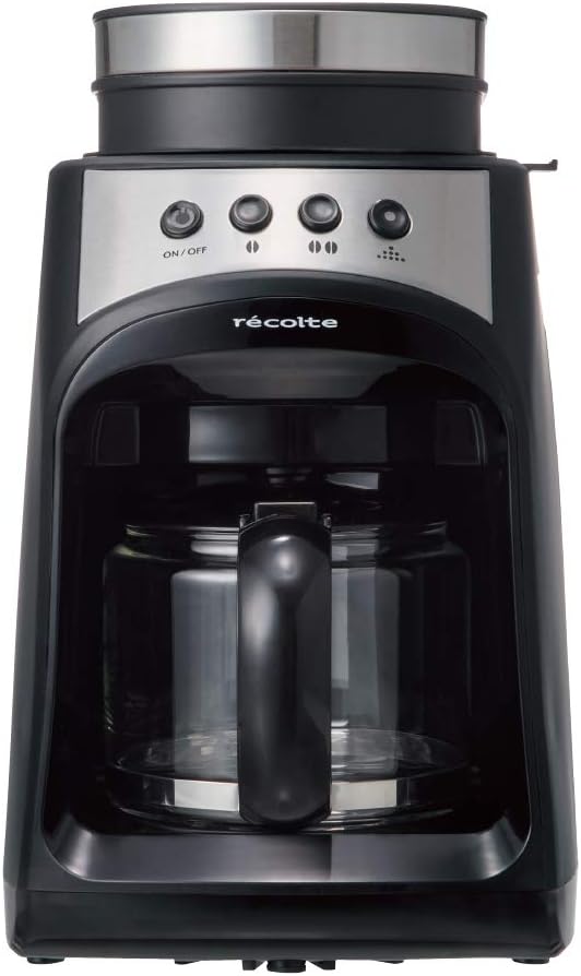 recolte Full Automatic Coffee MakerGrind &amp Drip Coffee FIKA (Black) RGD-1BK【Japan Domestic Genuine Products】 【Ships from Japan】