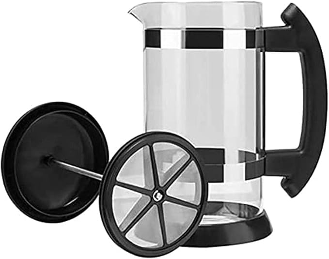 Press Coffee Maker Coffee Press CaffettiereCoffee Maker Coffee &amp Tea Maker304M stainless steelHigh borosilicate glassFour layer filtration systemCoffee Press for Home Travel Camping- Eas