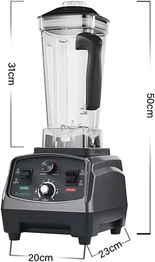 Professional Countertop Blender 2200W High Speed Smoothie Blender Home and Commercial Blender with Timer 68 Oz Large Capacity for Shakes Smoothies Ice Crushing Fruits Fresh Juice Soup