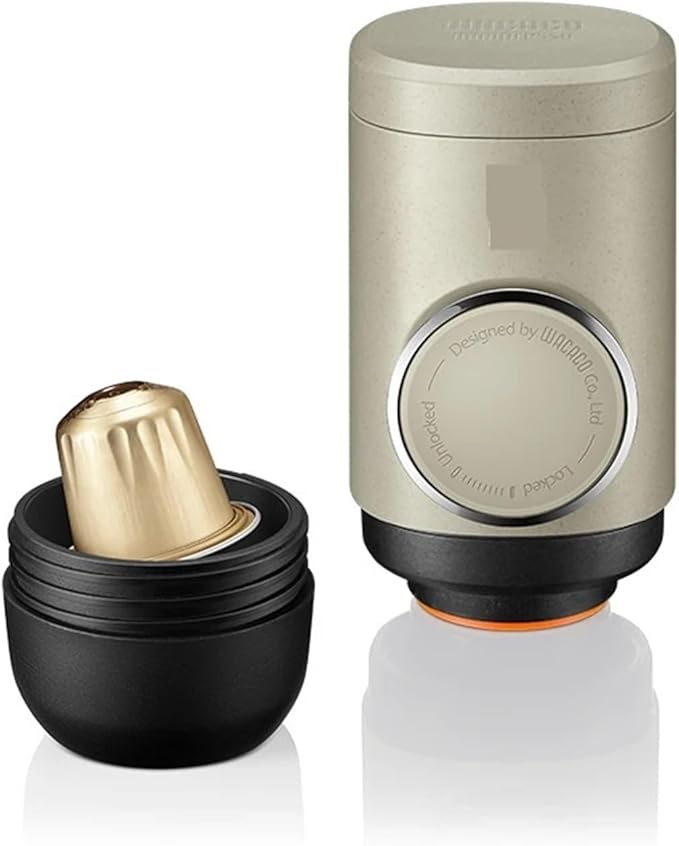 Minipresso NS2 Portable Espresso Maker Compatible NS Capsules* Manually Operated Coffee Machine Gift