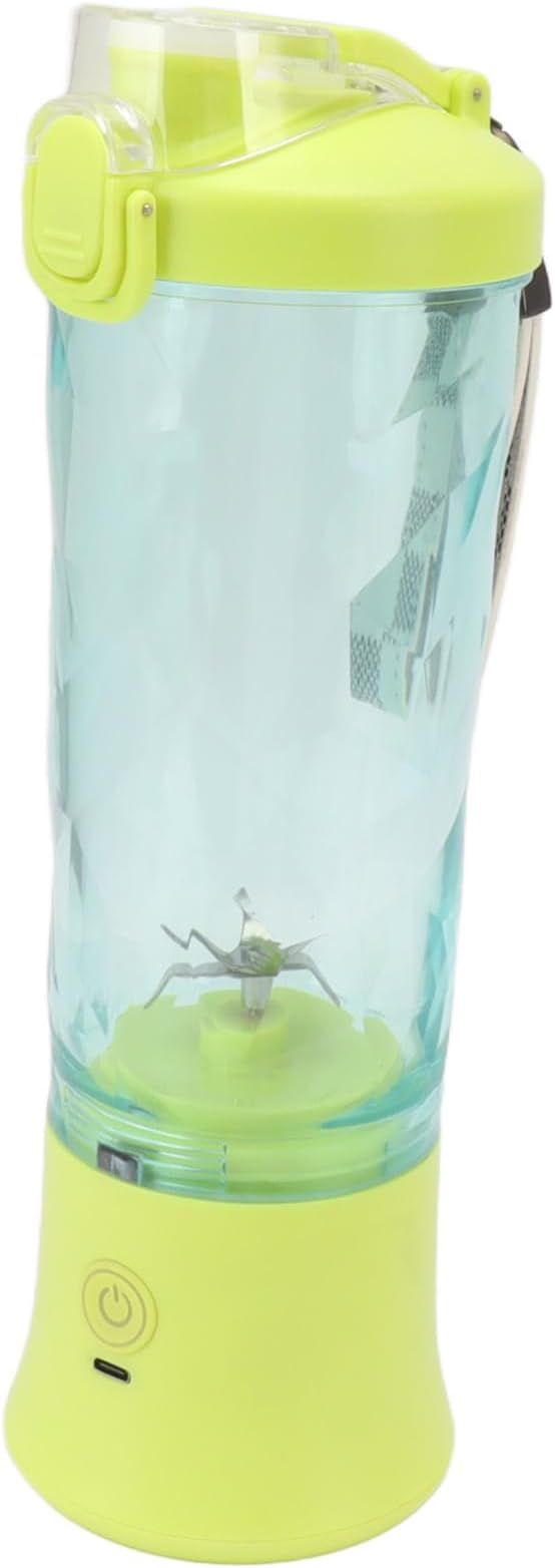 Portable Blender USB Rechargeable 20oz 600ml Mini Personal Size with 6 Blades One Key Operation Ideal for Kitchen Home