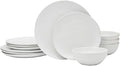 Everyday White Organic 12 piece Dinnerware Set Service for 4