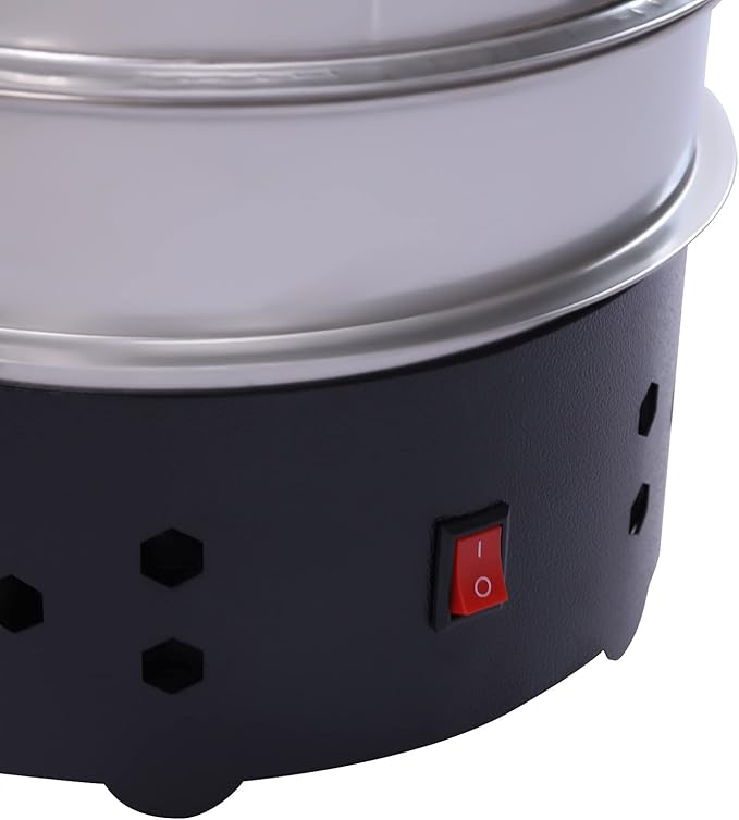 Double Layer Coffee Bean Cooler 1.3 LBS Electric Coffee Beans Cooling Machine with 304 Stainless Steel Mesh 1-3 Min Drying Time for Home Cafe Roasting Cooling Silver+Black