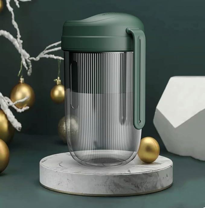 Portable Blender Travel Blender 300ml Mini Blender Personal Mixer Fruit Rechargeable with USB (Color : Green)