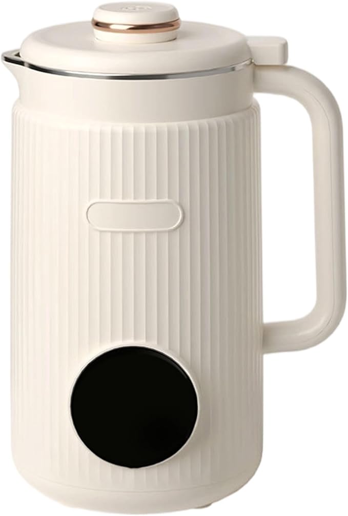 Nut Milk Maker Machine 8 in 1 Soy Milk Maker with 12 Hour Timer Keep-Warm Function Self Cleaning Automatic Plant Based Milk Maker Blender for Almond Oat Coconut Juice Cream (White)