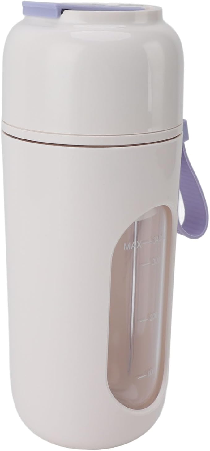 USB Rechargeable Portable Blender with 12 Steel Blades - Mini Personal Blender for Smoothie Shakes - Ideal for Home Sports Outdoors and Travel Use. (Purple)