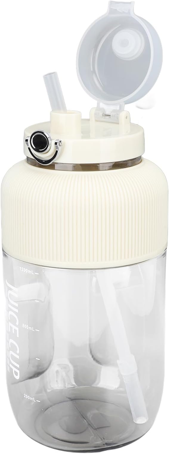 Portable Blender 1.2L Small Blender Citrus Juicer with 2 Lid 18000 rpm Speed Rechargeable Blender for Smoothies Mini Personal Blender Juicer for Travel Camping Gym Office