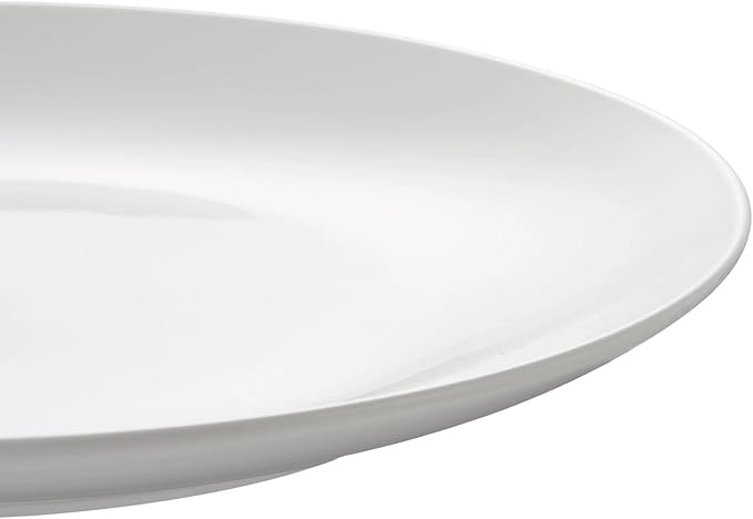 White Stoneware Dinnerware Set 12-Piece Porcelain Ceramic Dish Set for 4 Microwave &amp Dishwasher Safe White Plates and Bowls Modern Kitchen Tableware Sets for Dining Wedding Gift