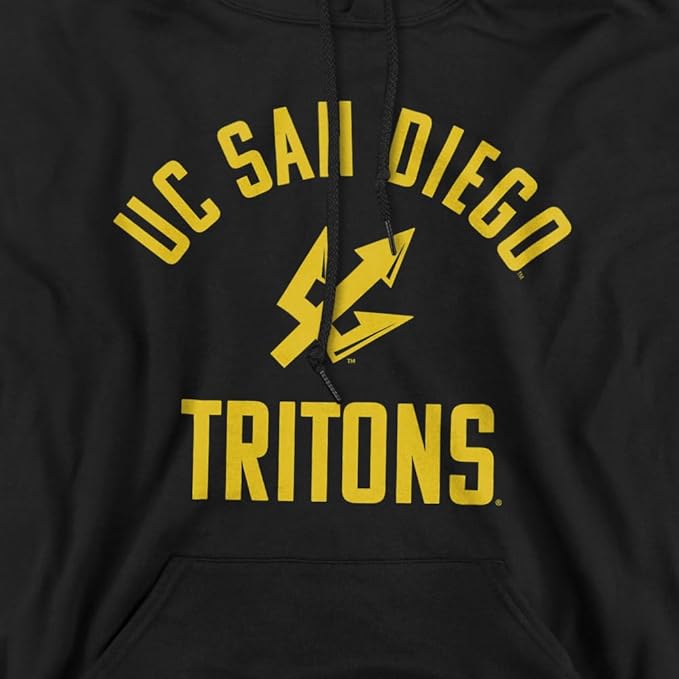 University of California San Diego Official One Color Ucsd Tritons Logo Unisex Adult Pull-Over Hoodie