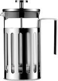 French Press Coffee Maker Borosilicate Glass 304 Stainless Steel Coffee Press Cold Brew Heat Resistant Thickened Borosilicate Coffee Pot for Camping Travel Gifts 1000ML (Size : 1000ml)