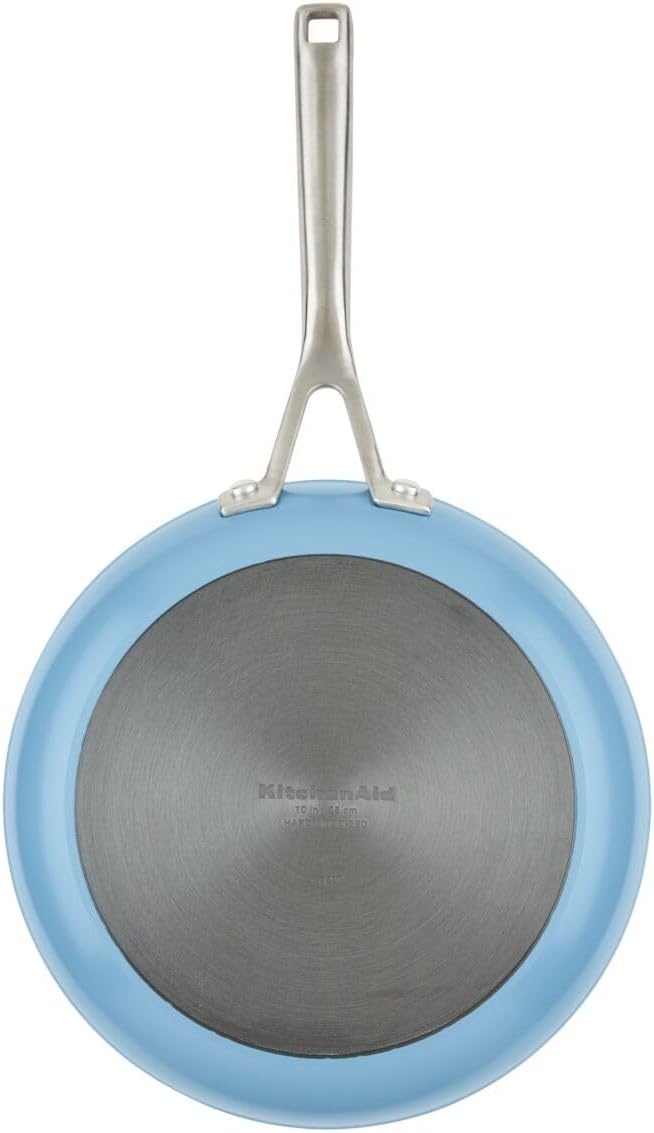 KitchenAid Hard Anodized Ceramic Nonstick Cookware Pots and Pans Set 9 Piece - Blue Velvet