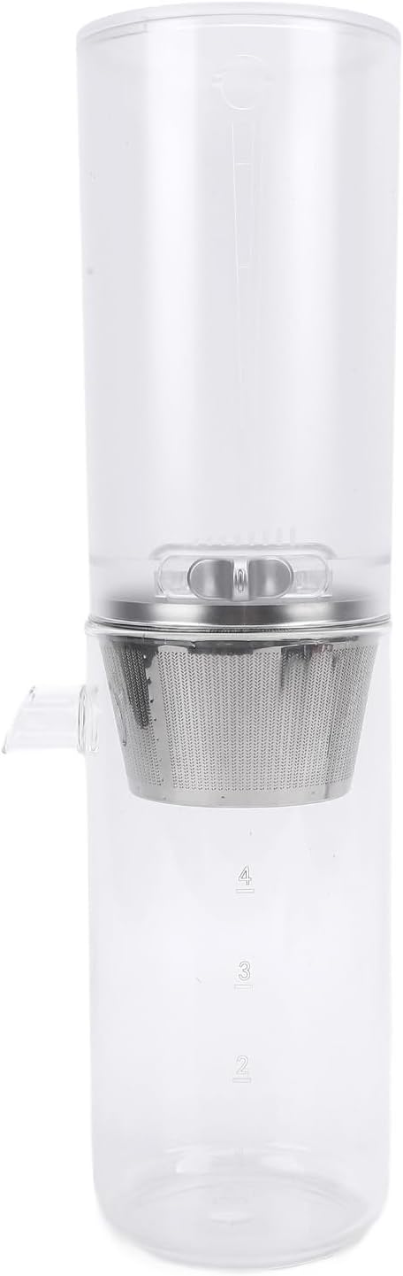 ZJchao Ice Drip Coffee Maker Adjustable Speed Portable Easy Cleanup 400ml High Borosilicate Glass Iced Coffee Brewer Maker for Home Office Travel