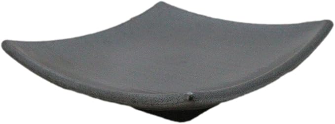 Ebros Gift Iron Black Clay Underglaze Technique Tetsu Kesho Porcelain Dinnerware Kitchen Set Asian Japanese Restaurant Supply (Pack Of 5 Square Appetizer Dessert Salad Plates)