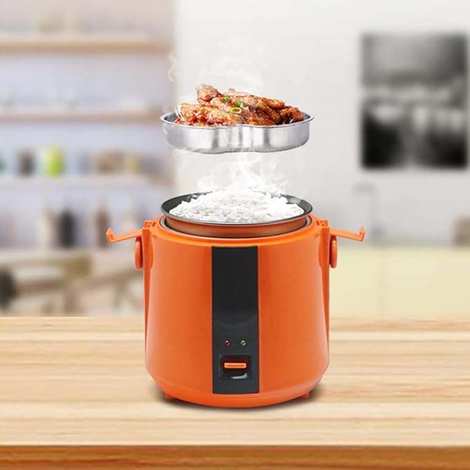 Rice Cooker Mini Rice Cooker And Steamer Electric Multicooker With Removable Non-Stick Rice Pot