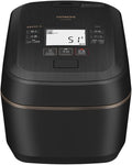 Hitachi RZ-W100FM K Rice Cooker 5.5 Cups Pressure &amp Steam IH Fluffy Gozen Jet Black Made in Japan Large Heat Power Boiling Iron Pot Steam Cut