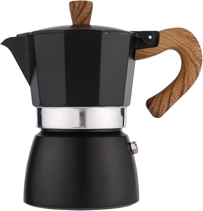 Aluminum Moka Pot For 3/6 Cups Portable Espresso Coffee Maker Machine Camping(Red)
