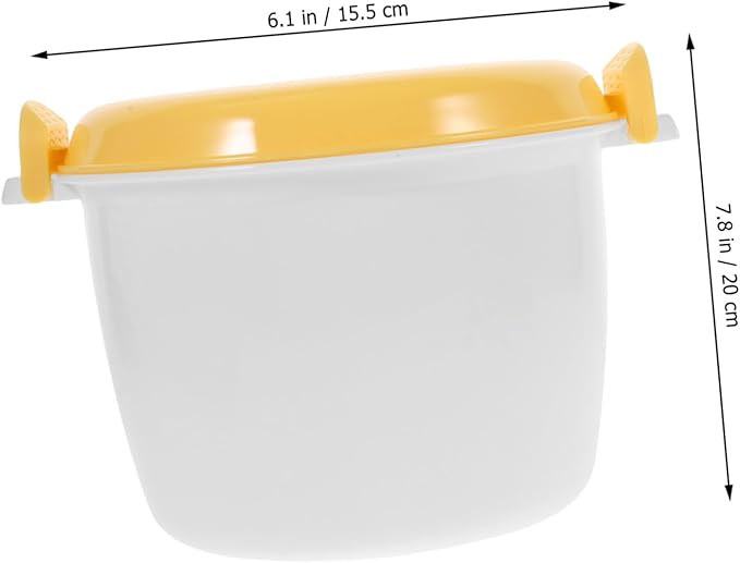 Microwave Rice Cooker Cup Compact Home Rice Cooker Microwave Dorm Travel Easy to Use