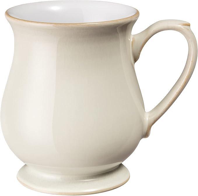 Denby Linen Craftsman Mug Set of 2 Cream Large