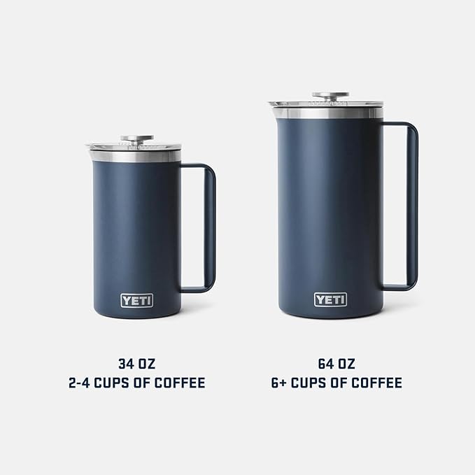 YETI Rambler 34 oz. French Press Coffee Maker Ultramarine Violet