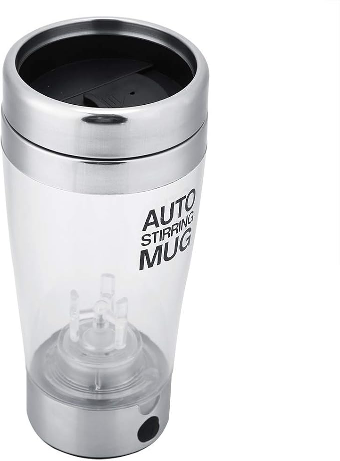 400ml Electric Stirring Mug Auto Stirring Mug Electric with Stainless Steel Automatic Self Mixing Cup for Men Women Kids