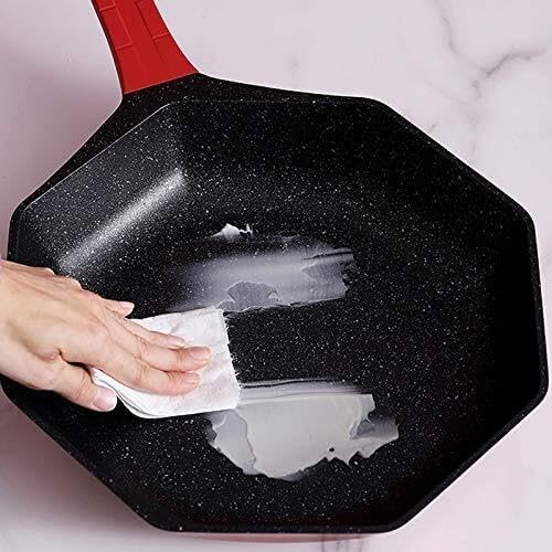 Octagonal Non-Stick Cookware Set with Medical Stone Coating Scratch Resistant Induction &amp Gas Stove Compatible
