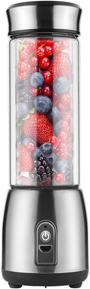 Portable Blender Mini Blender Smoothie Maker with USB Rechargeable Electric Blender Professional Commercial for Vegetables and Fruit Smoothie Maker Blender Food Processor 4000Mah 380Ml