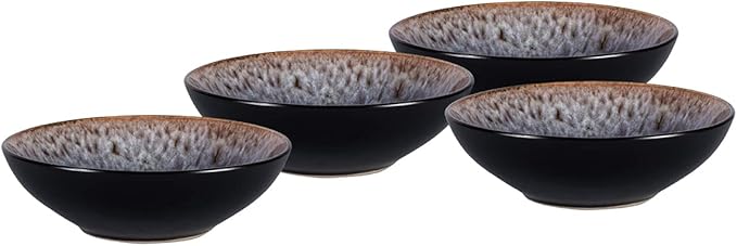 Stoneware Dinner Set Reactive Glaze (16pc Set Beige)